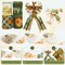 4 Rolls of Fall Wired Edge Ribbon 24 Yards 2.5 Inch Green Autumn Pumpkin Truck Plaids Ribbon for Bow Wreath Craft Gift Wrap Farmhouse Thanksgiving Harvest Wedding and Birthday Party Decorations